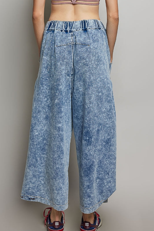 POL Rebel Edge Studded Wide Leg Pants