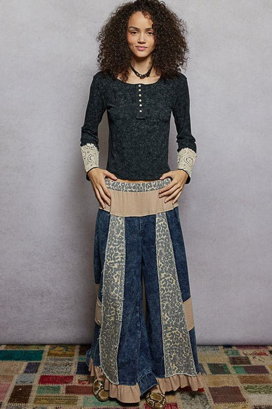 POL Animal Print Pants