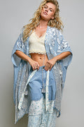 POL Bohemian Grace Kimono - Blue
