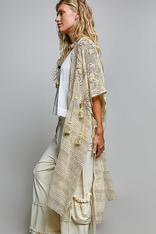 POL Bohemian Grace Kimono - Ivory