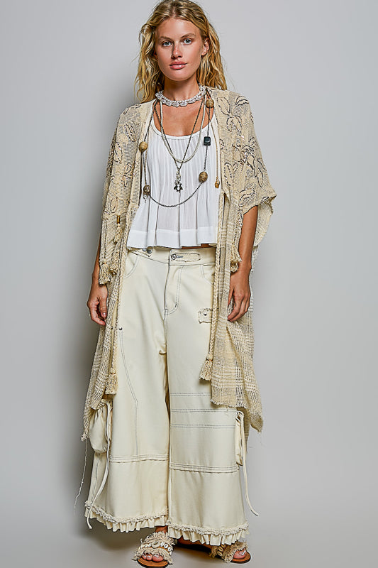 POL Bohemian Grace Kimono - Ivory