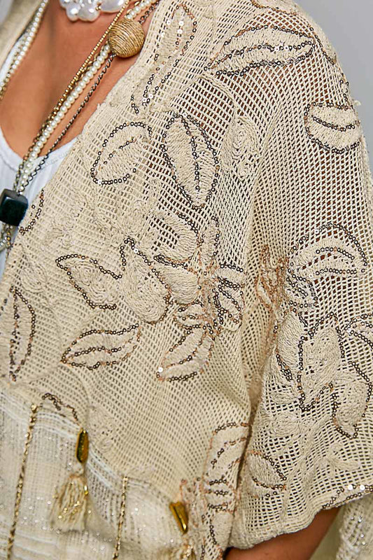 POL Bohemian Grace Kimono - Ivory