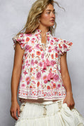POL Meadow Bloom Top - Pink