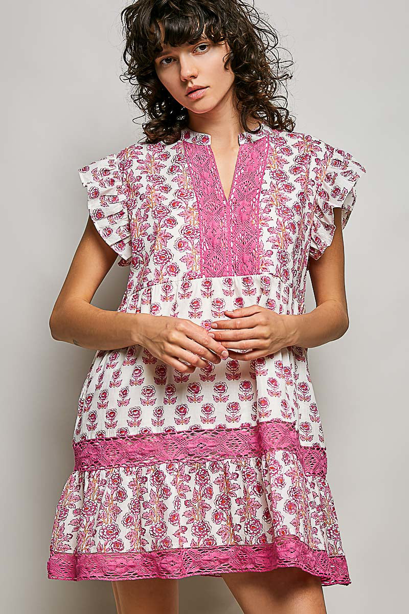 POL Bloom & Breeze Ruffle Dress