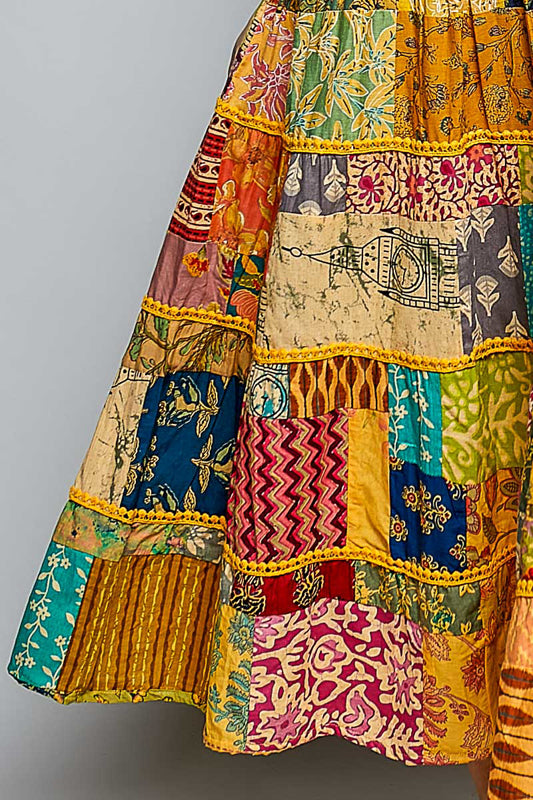 POL The Desert Mosaic Patchwork Maxi