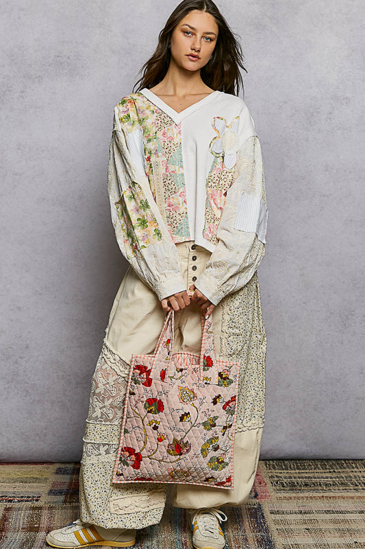 Wildflower Quilted Tote