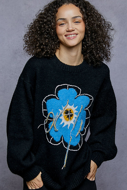 POL Flower Sweater