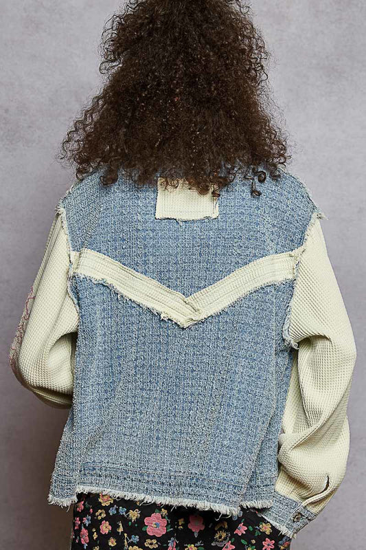 POL Embroidered Sleeves Jacket