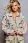 POL Quilted Floral Jacket