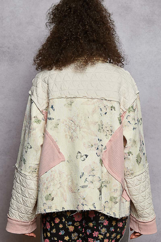 POL Floral Quilted Jacket