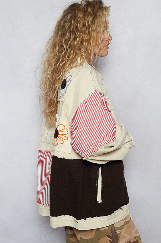POL Patchwork Embroidered Jacket