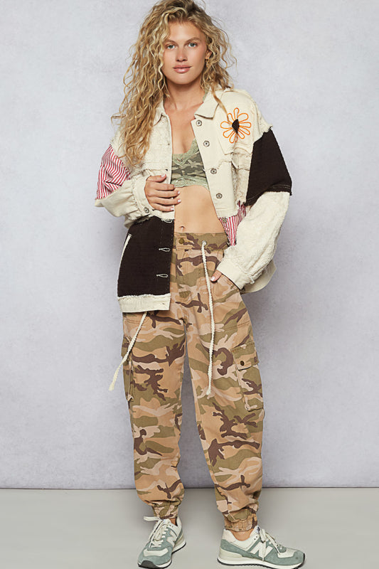 POL Patchwork Embroidered Jacket