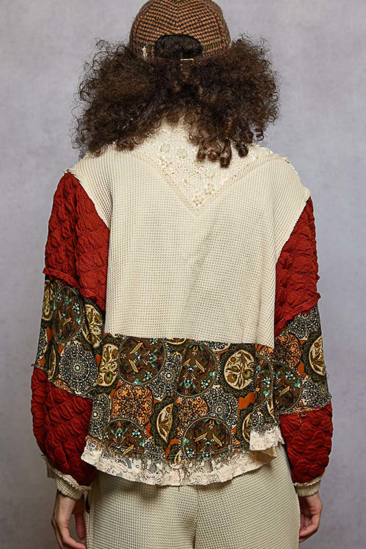 POL Floral Quilted Jacket