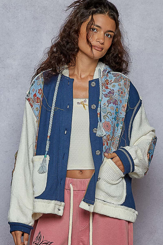 POL Thermal Floral Jacket