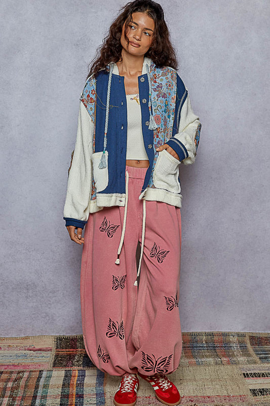 POL Thermal Floral Jacket