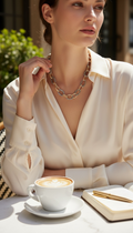 Two-Tone Classic Rope Chain Necklace