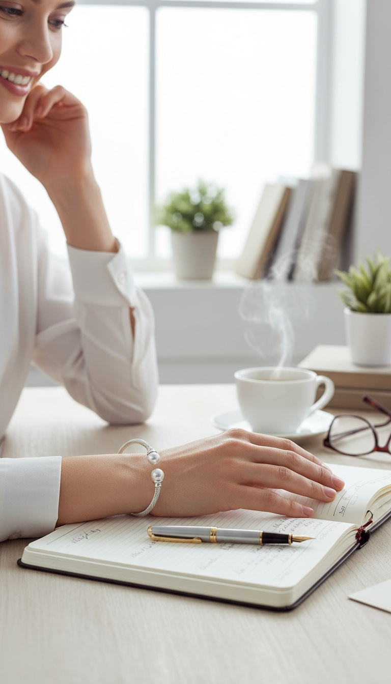 The Celeste Cable Pearl Cuff