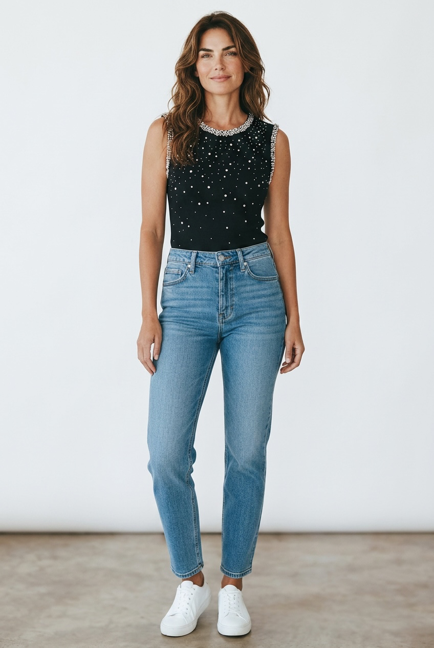 Shimmer & Shine Tank - Navy