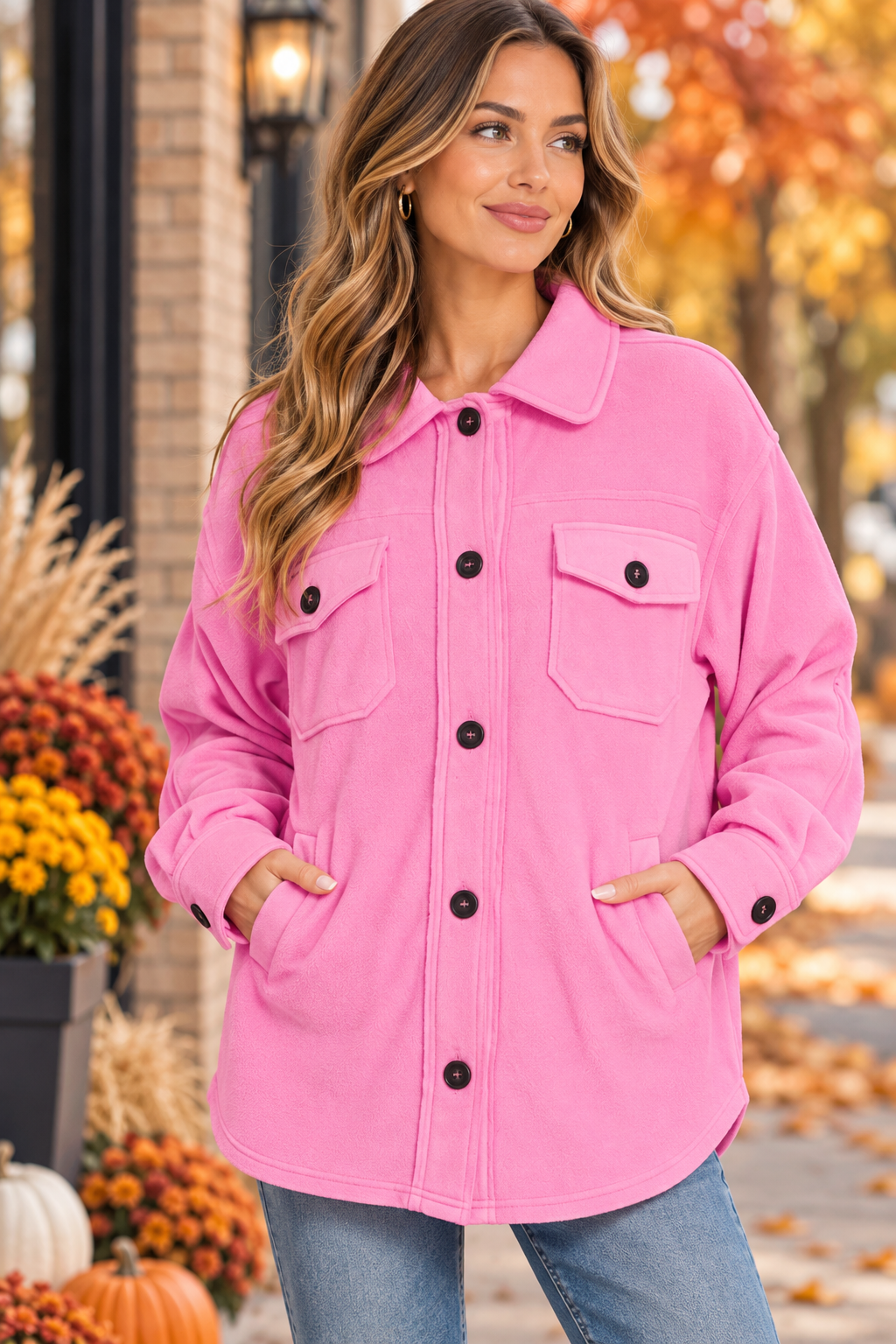 Pink Harvest Shacket