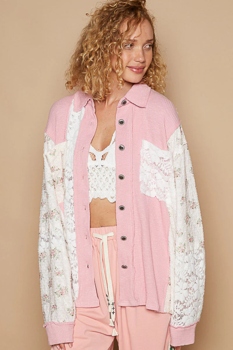 POL Floral Lace Shirt