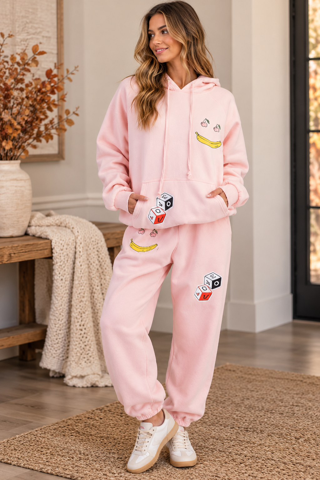 Easel Pretty in Pink Playful Lounge Set