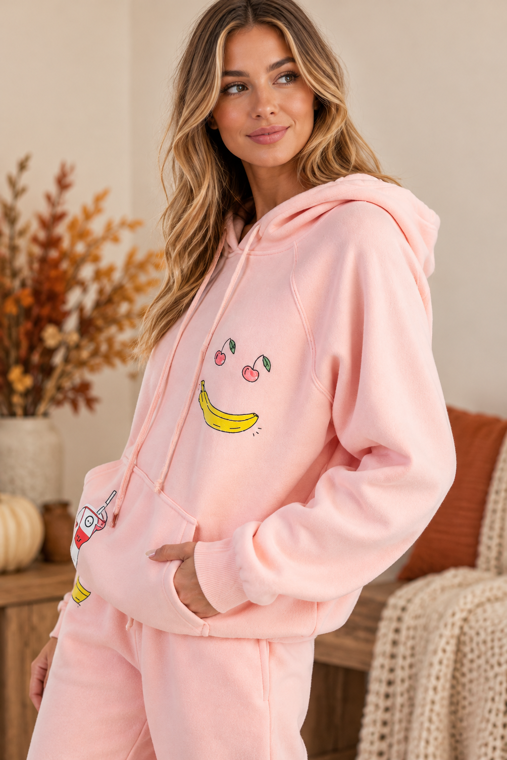 Easel Pretty in Pink Playful Lounge Set