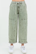 Everyday Ease Barrel Pants - Olive