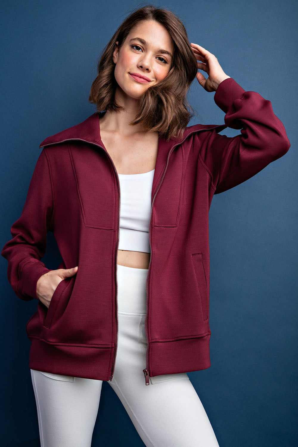 On The Move Jacket - Wine