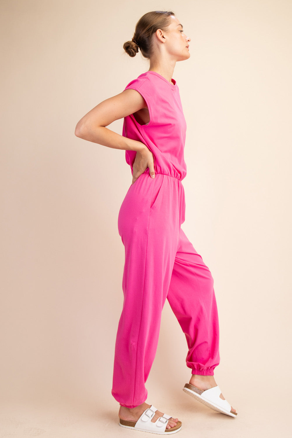 Free Spirit Jumpsuit - Hot Pink