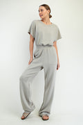 Luxe Bloom Jumpsuit - Sage