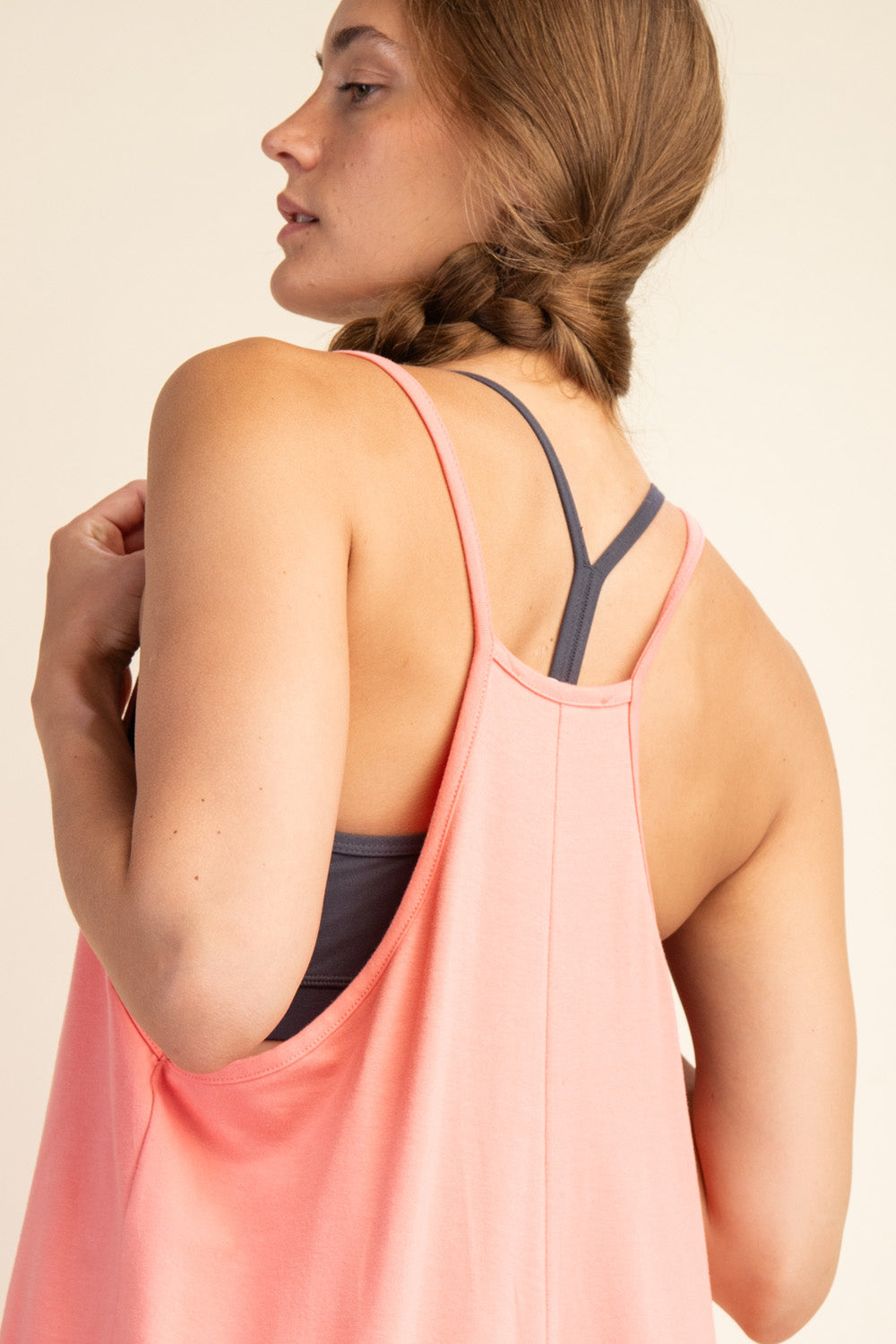 Easy Breeze Jumpsuit - Peach