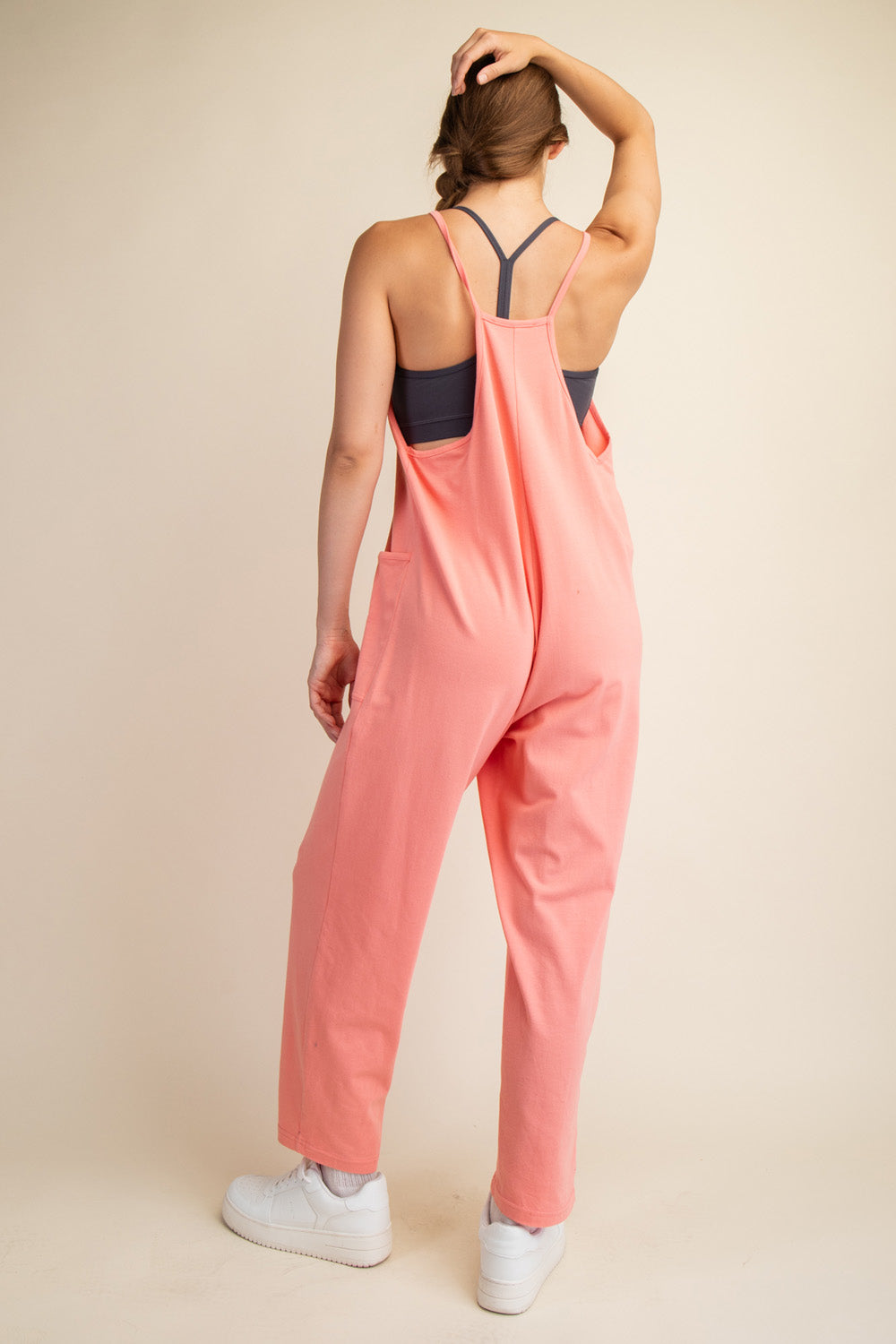 Easy Breeze Jumpsuit - Peach