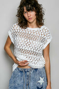 POL The Meadow Crochet Top - Off White