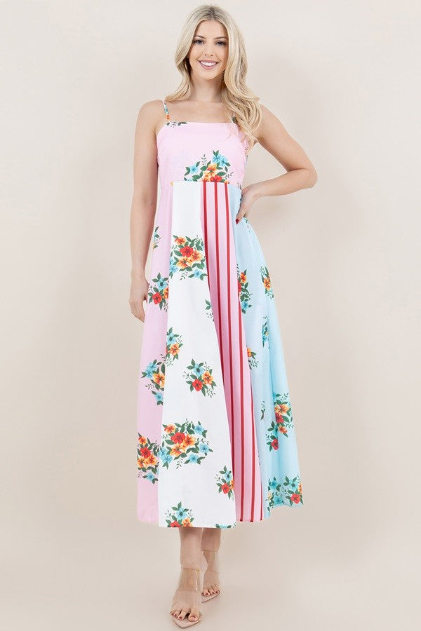 The Elara Patchwork Dress