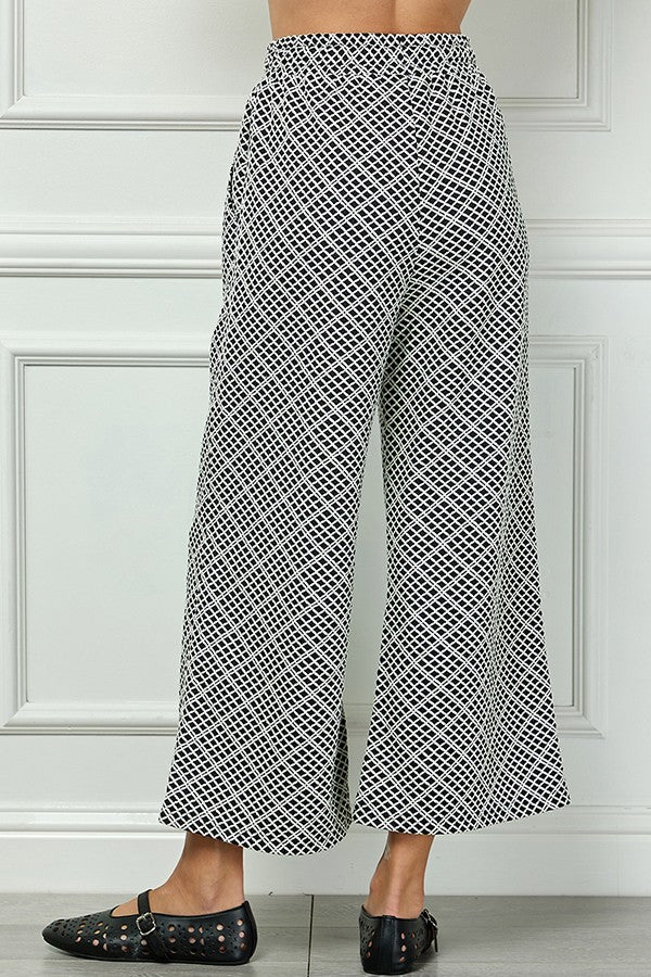 Short Sleeve Textured Set - Black