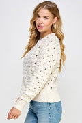 Pointelle Sweater