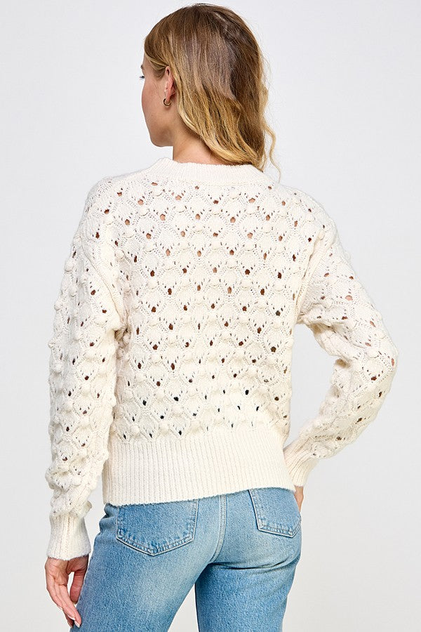 Pointelle Sweater