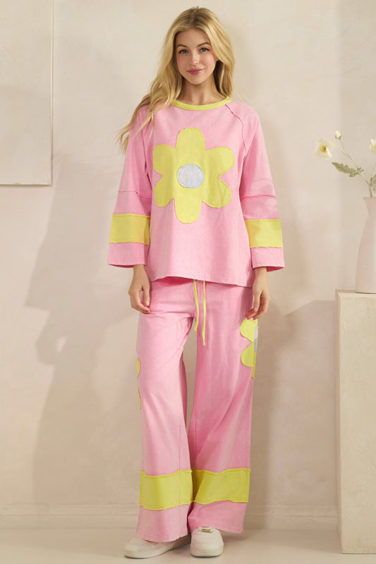 The Daisy Patchwork Set - Pink