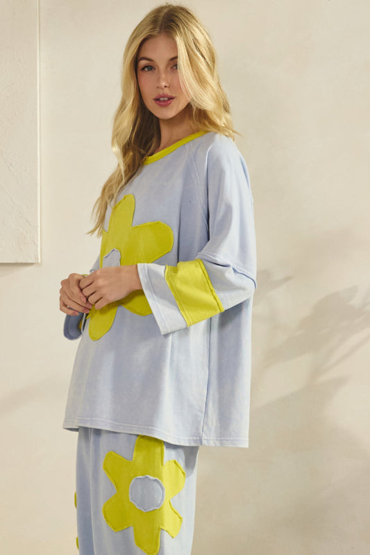 The Daisy Patchwork Set - Blue