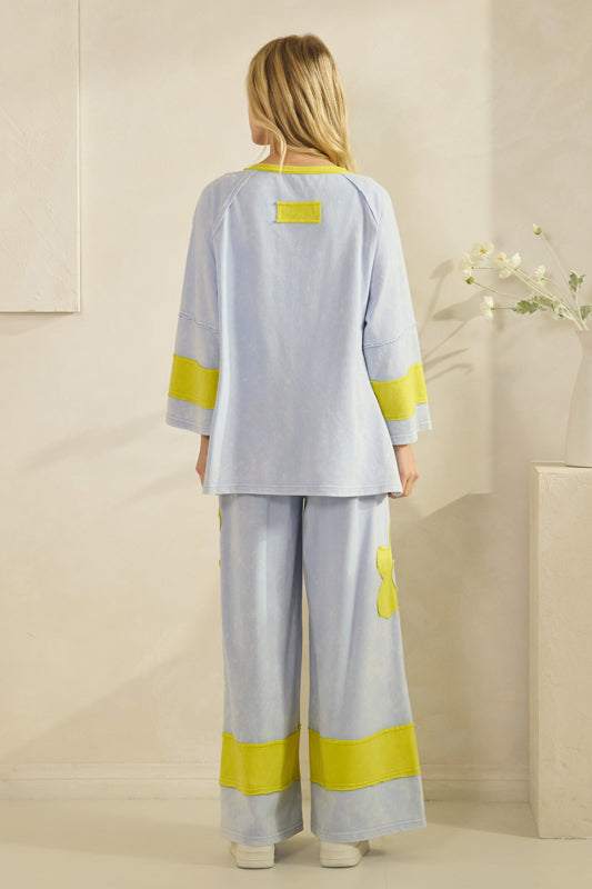 The Daisy Patchwork Set - Blue