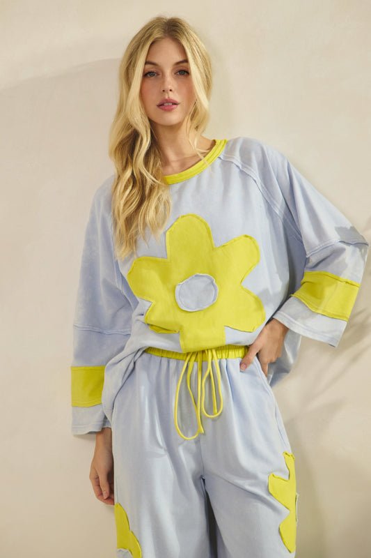 The Daisy Patchwork Set - Blue