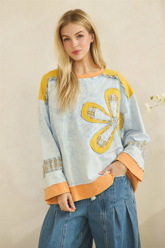 Golden Hour Bloom Pullover