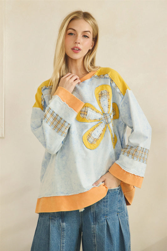 Golden Hour Bloom Pullover
