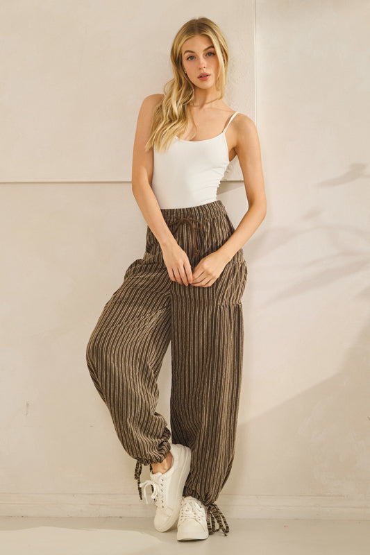 Striped Cargo Pants