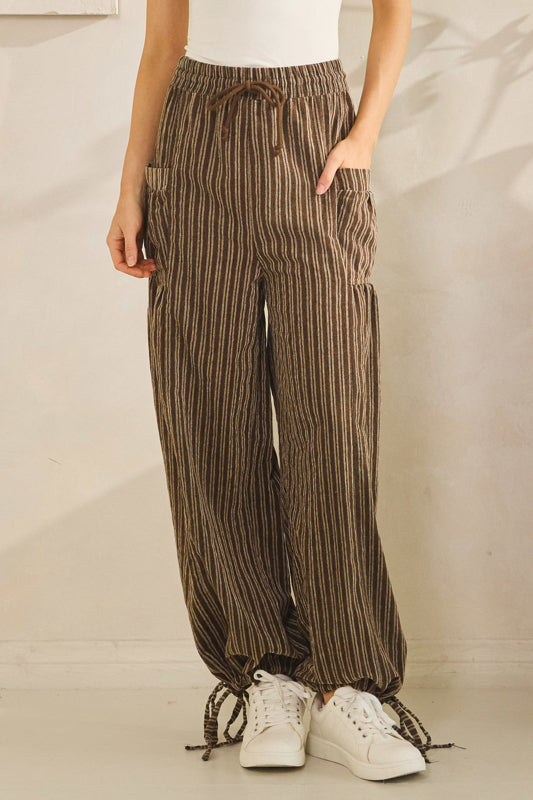 Striped Cargo Pants