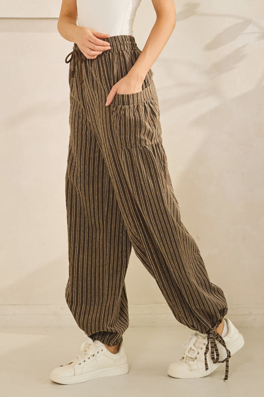 Striped Cargo Pants