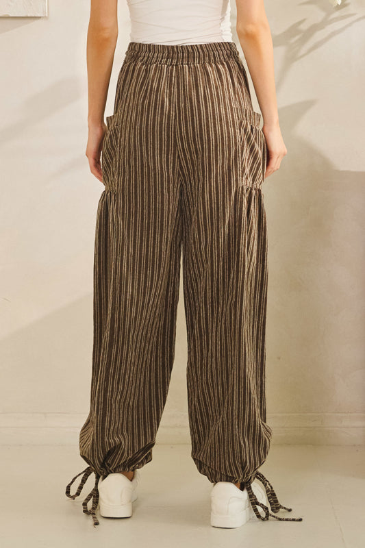 Striped Cargo Pants