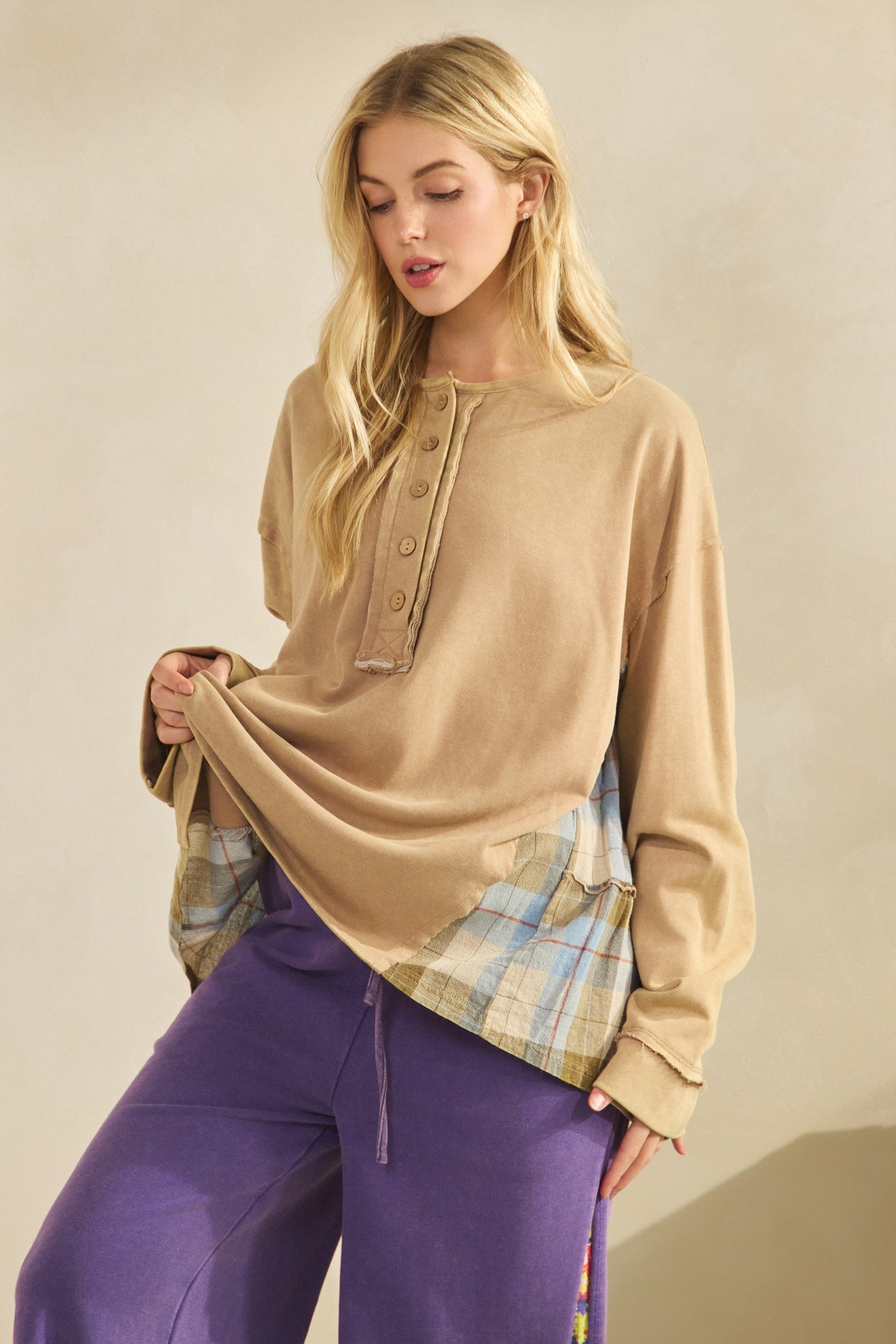 Rustic Charm Plaid Top