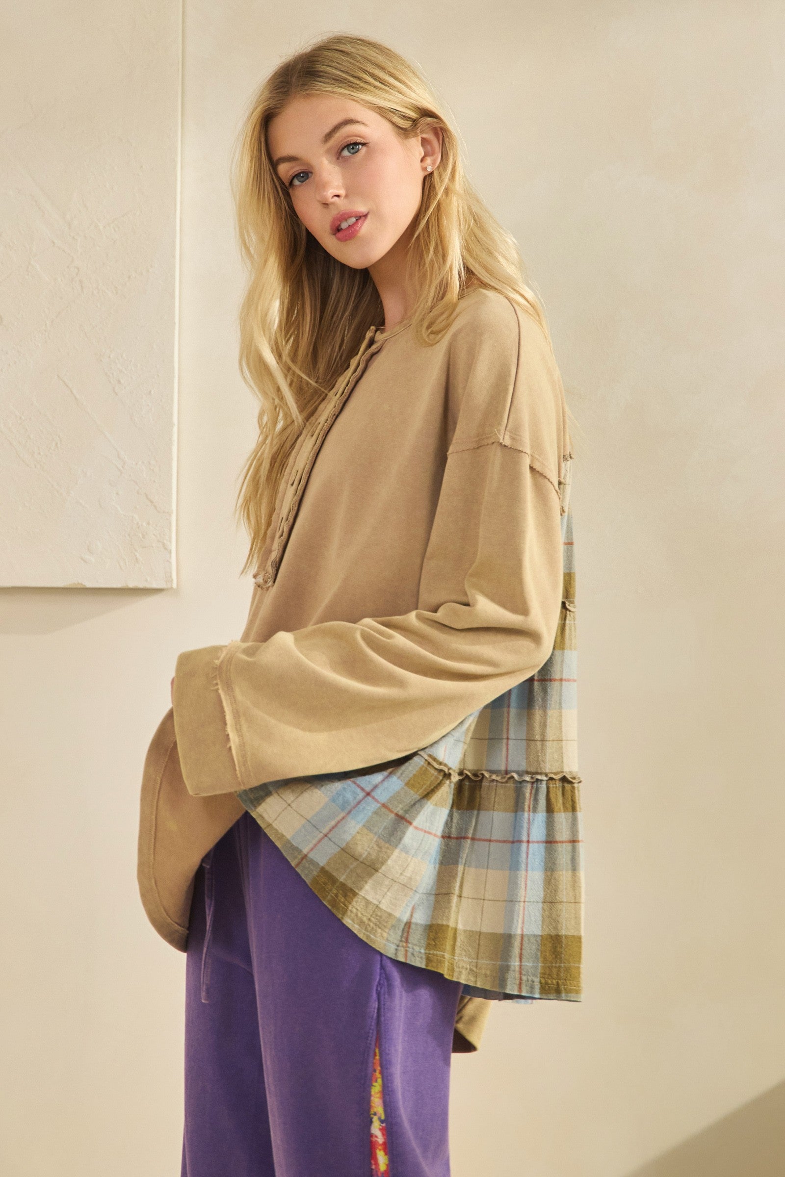 Rustic Charm Plaid Top