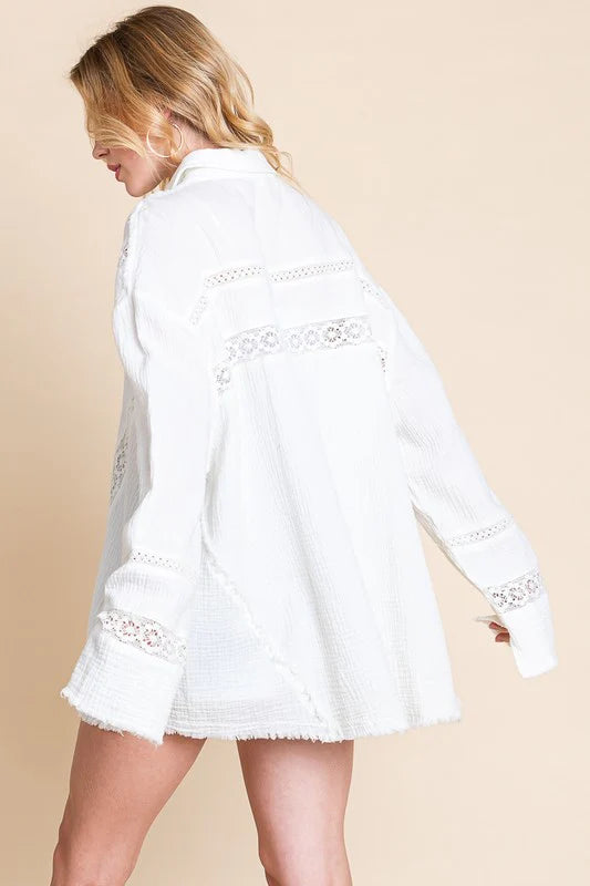 Mineral Wash Trim Button Up